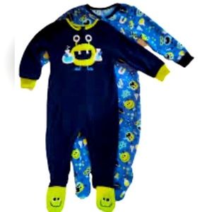 Kids Headquarters 2Pk Fleece Footie Sleeper    Size: 6M- 5T (W-3)